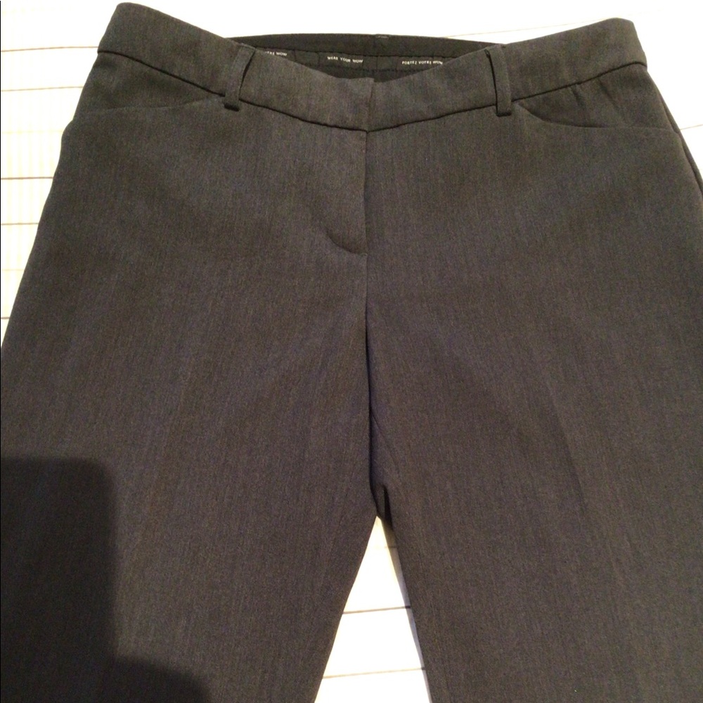 Dressy, charcoal grey slacks